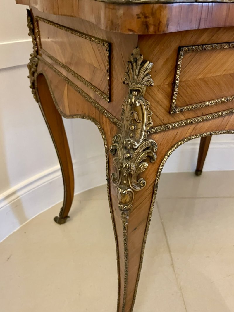 Fine Quality French Antique Victorian Kingwood and Ormolu Mounted Bureau/Desk - Image 10